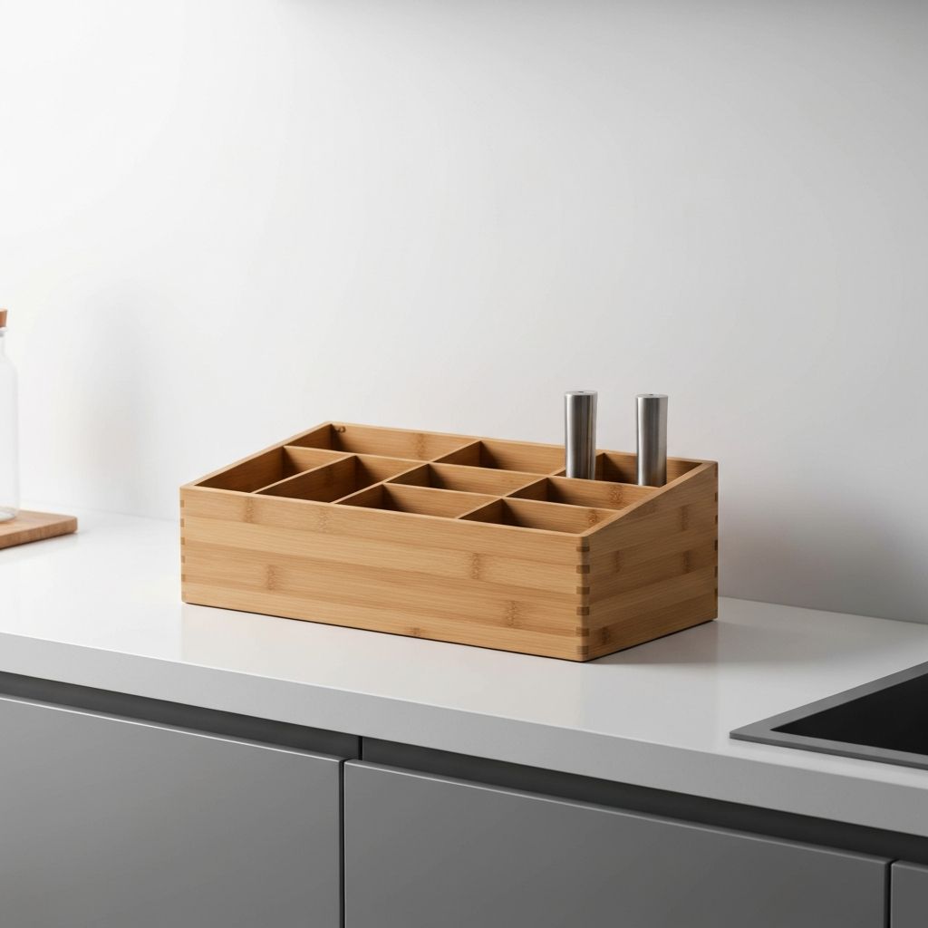 Bamboo Kitchen Organizer